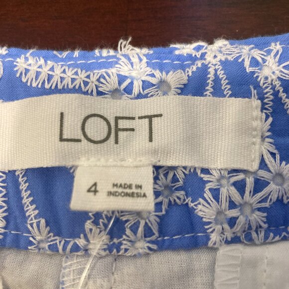 Loft Riviera Shorts in Floral Eyelet NWT - Picture 6 of 9